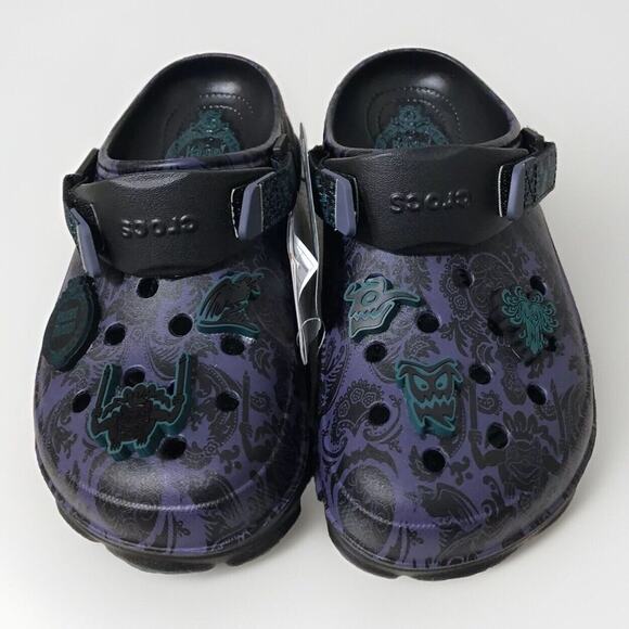 2024 Disney The Haunted Mansion Wallpaper Clogs Crocs Men’s 8 Women's 10 New - Picture 2 of 10
